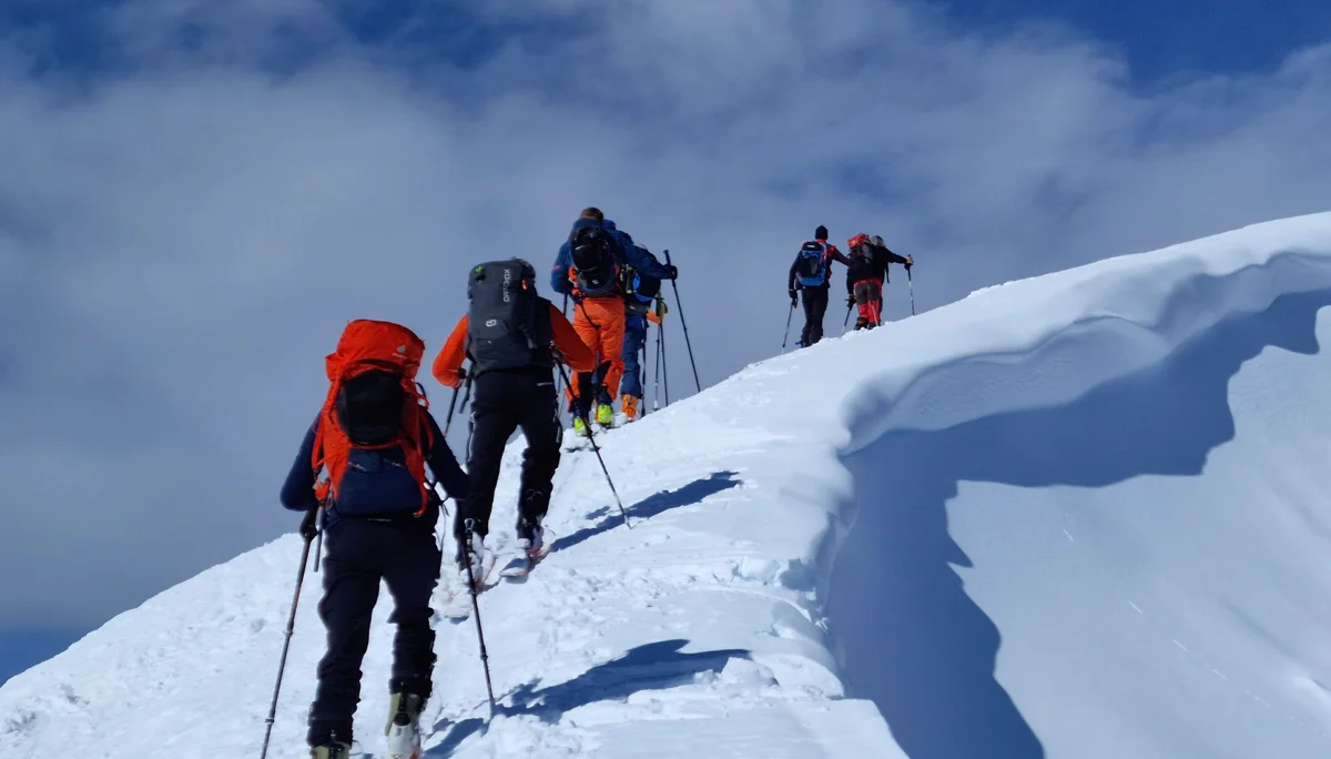 Skitourengruppe im Winter | © DAV Allgäu-Immenstadt