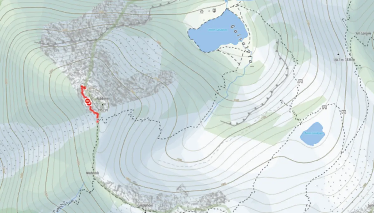 Kartenausschnitt Rubihorn | © DAV Allgäu-Immenstadt
