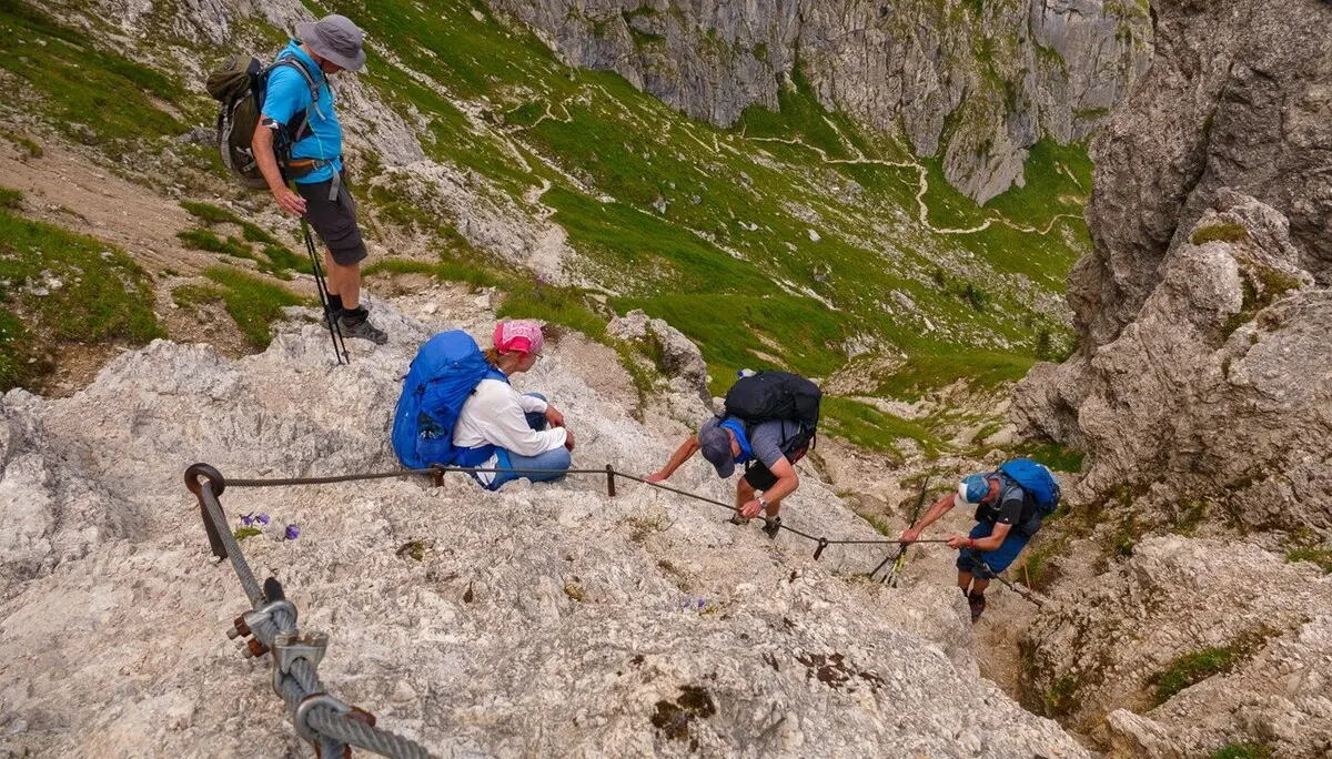Abstieg von der Große Klammspitz zur Brunnenkopfhütte | © DAV Allgäu-Immenstadt 
