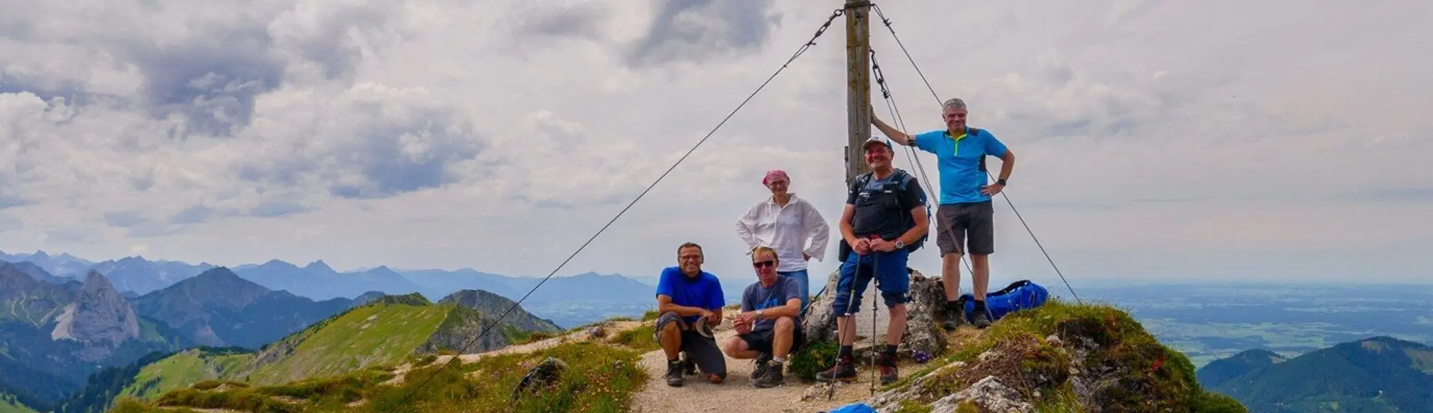 Gipfelfoto auf der Großen Klammspitz | © DAV Allgäu-Immenstadt 