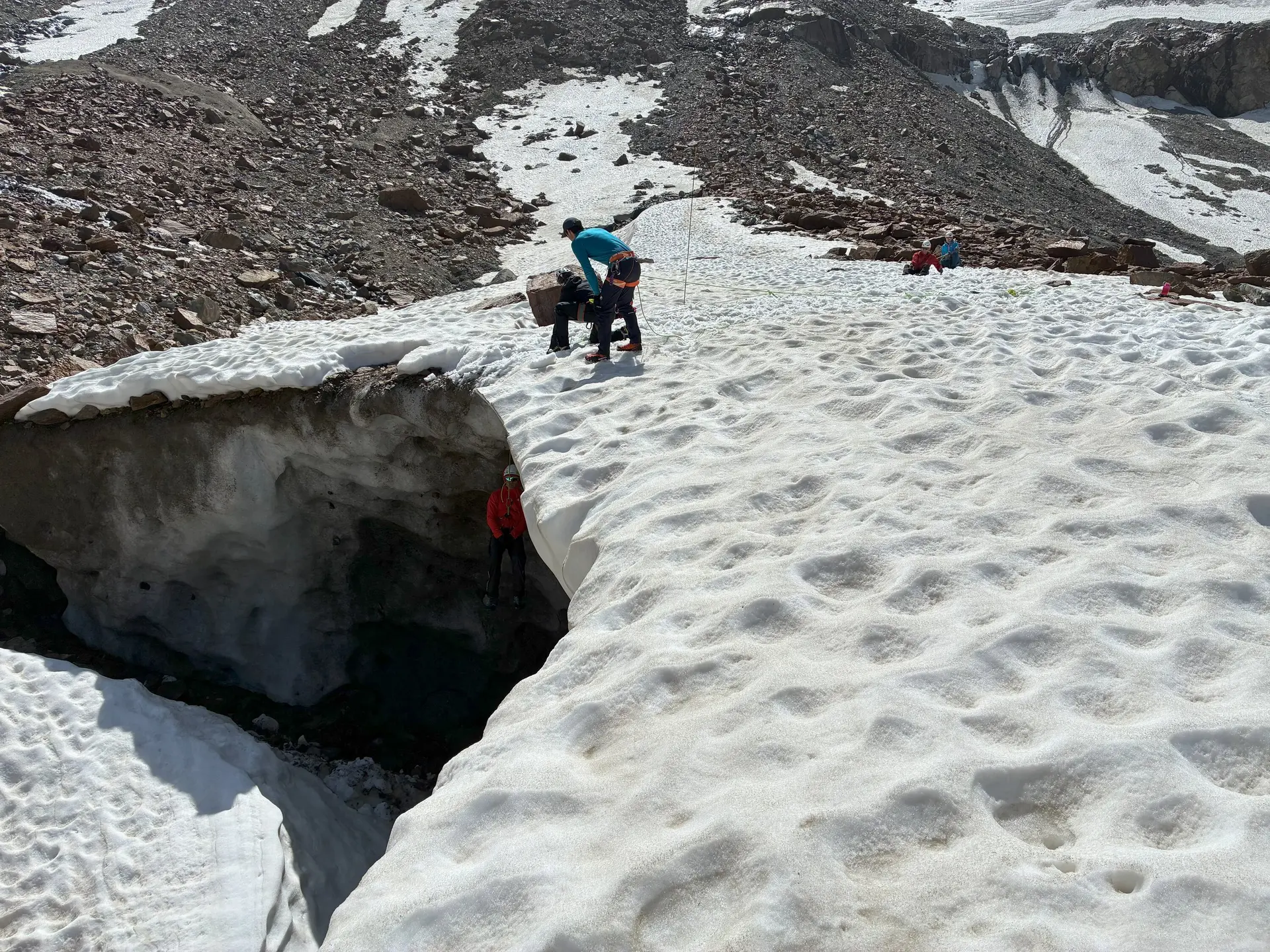 Übung Spaltenrettung | © Matthias Hill