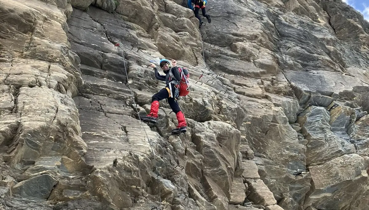 Im Klettersteig der Adlerflue | © Konrad Kostezka