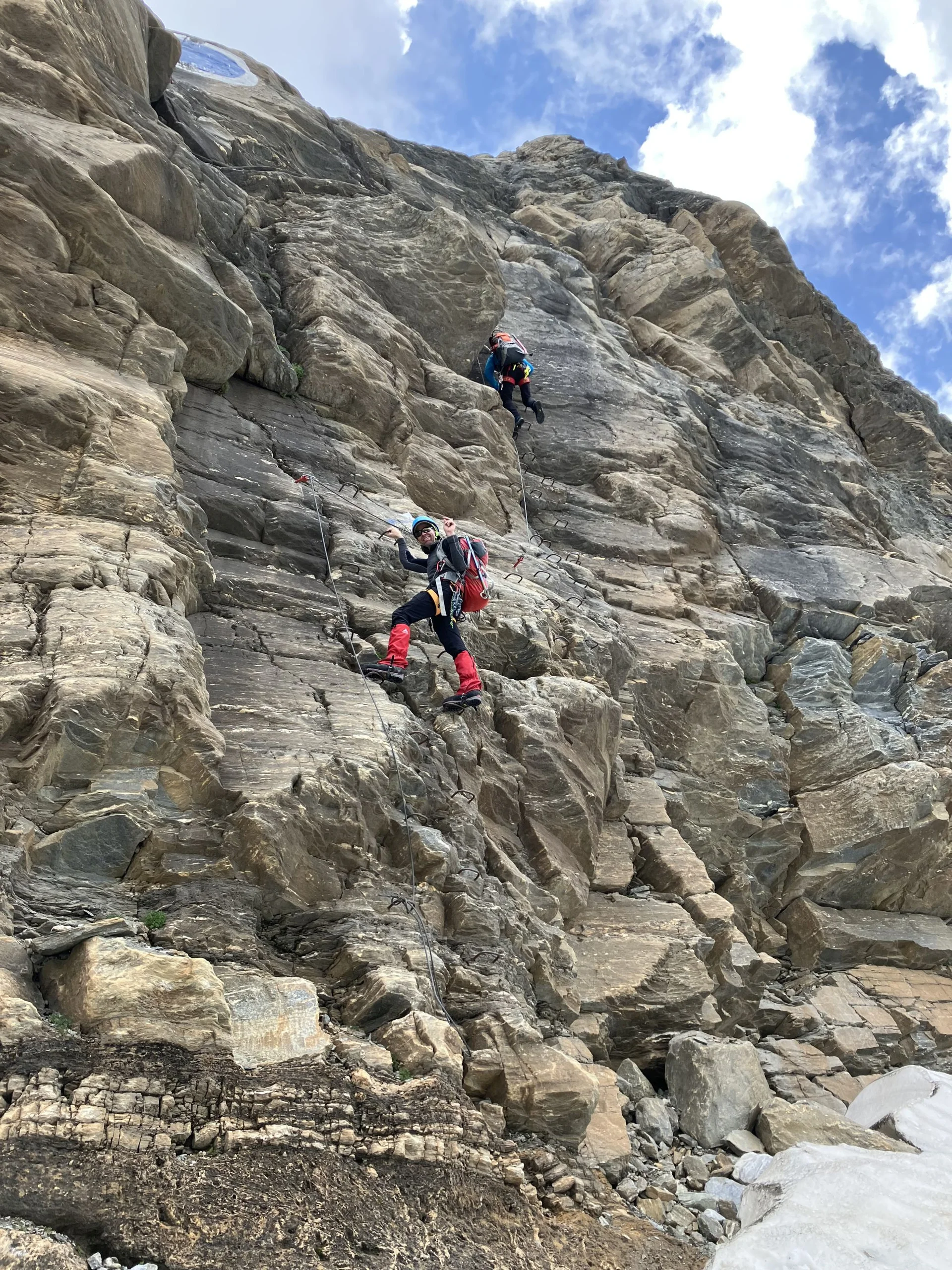 Im Klettersteig der Adlerflue | © Konrad Kostezka