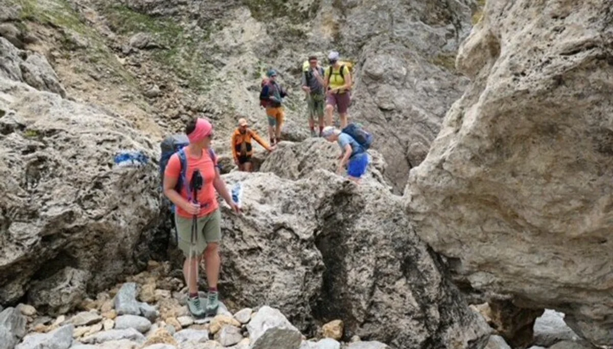 Abstieg im Blockgelände | © Matthias Hill
