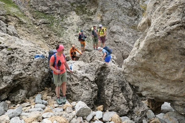 Abstieg im Blockgelände | © Matthias Hill