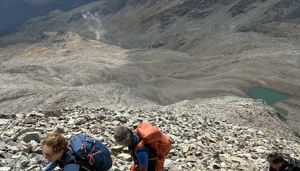 Im Aufstieg zur Lyfispitze | © Matthias Tröbelsberger 