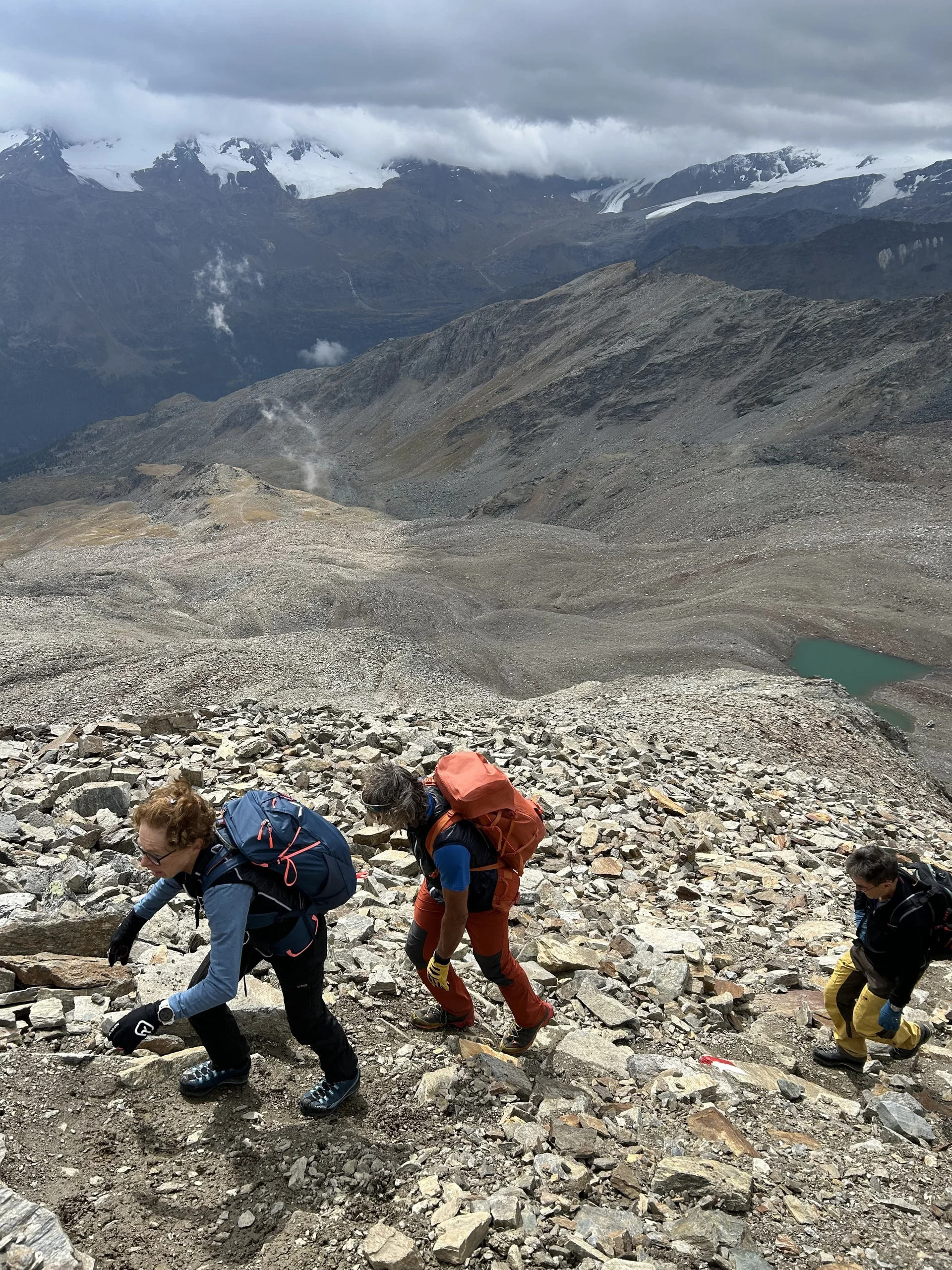 Im Aufstieg zur Lyfispitze | © Matthias Tröbelsberger 