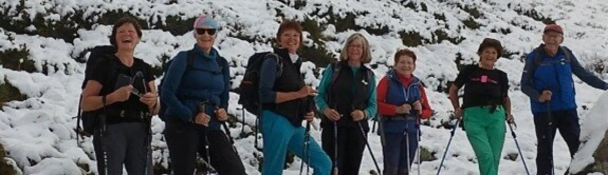 Gruppenbild im Schnee | © Christiane Dreissig