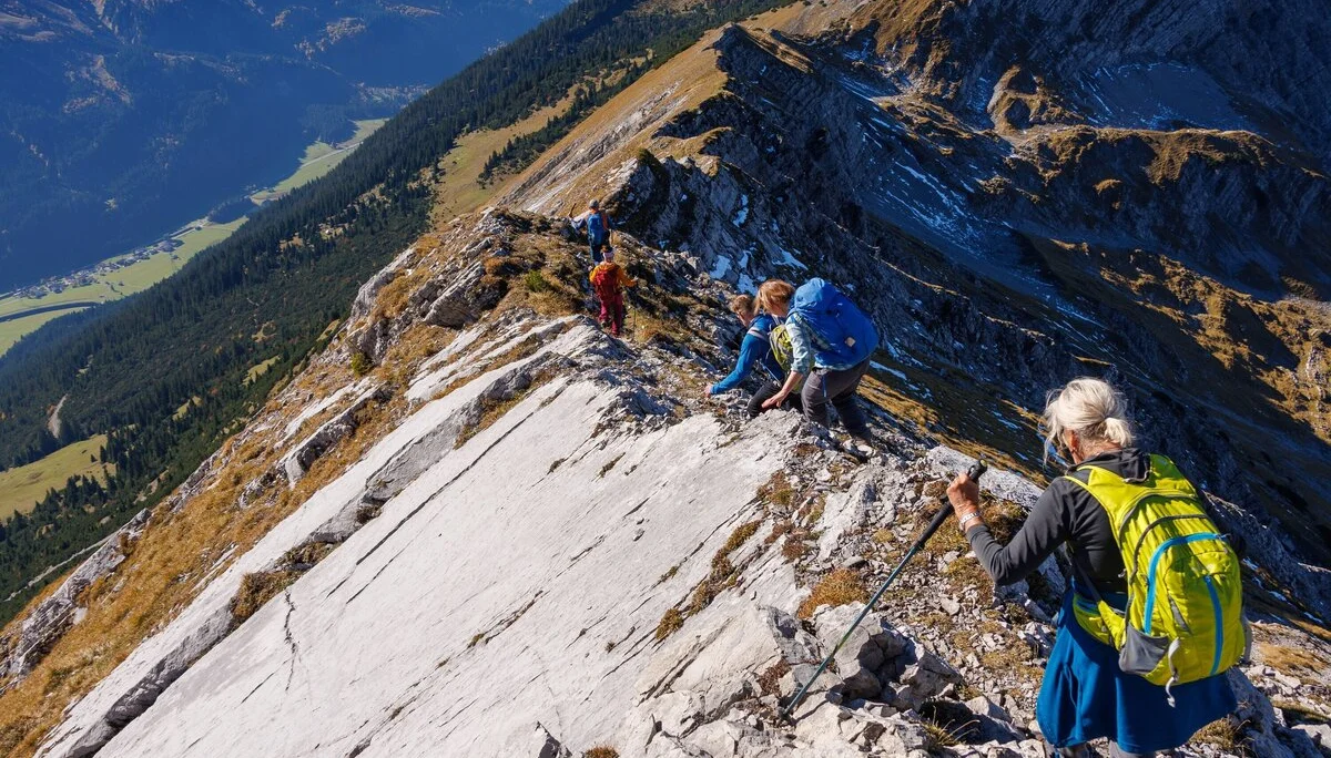 Unterwegs auf dem Danielkamm zum 2.177 Meter hohen Pitzenegg | © Robert Martin 