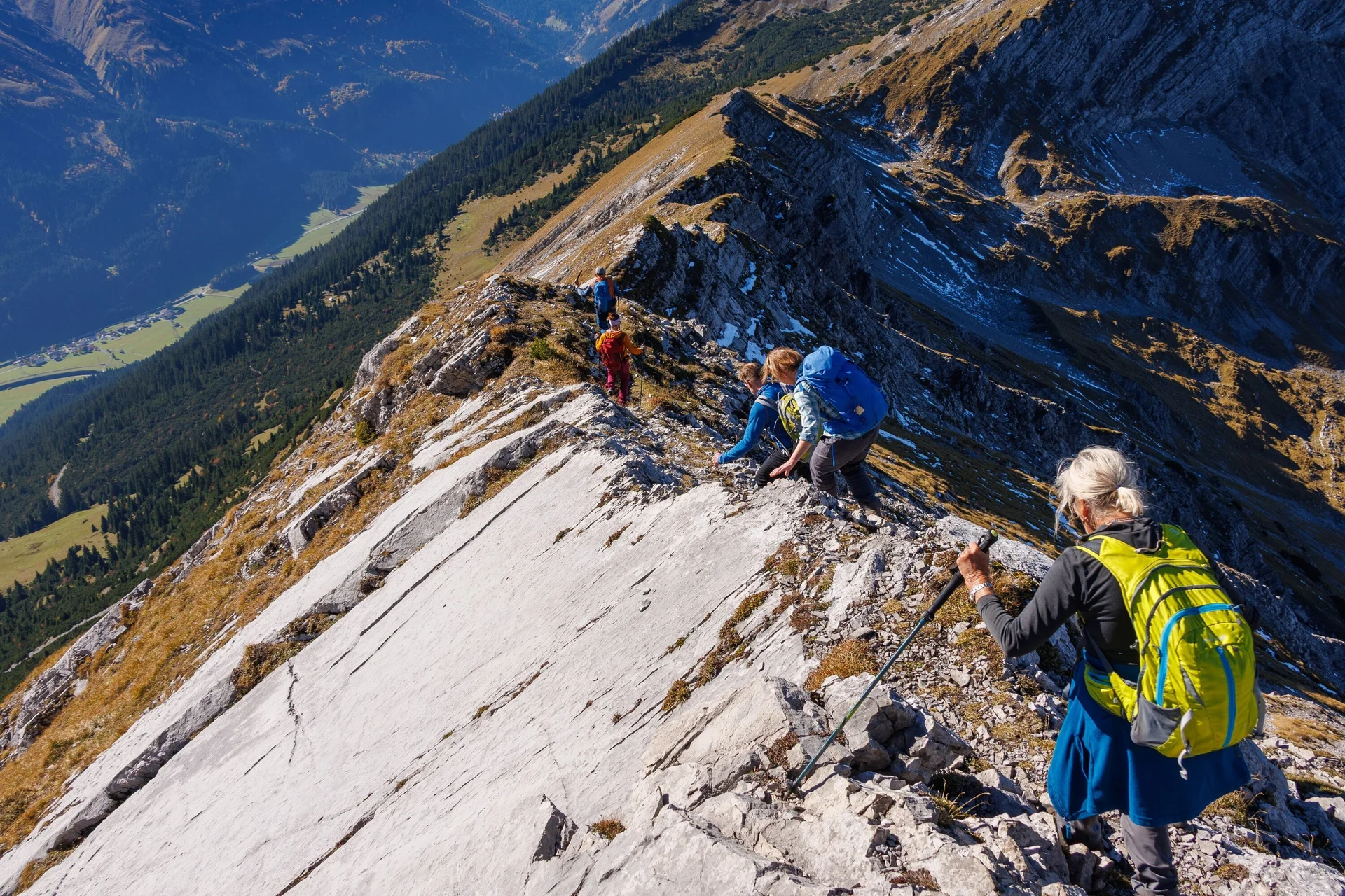 Unterwegs auf dem Danielkamm zum 2.177 Meter hohen Pitzenegg | © Robert Martin 