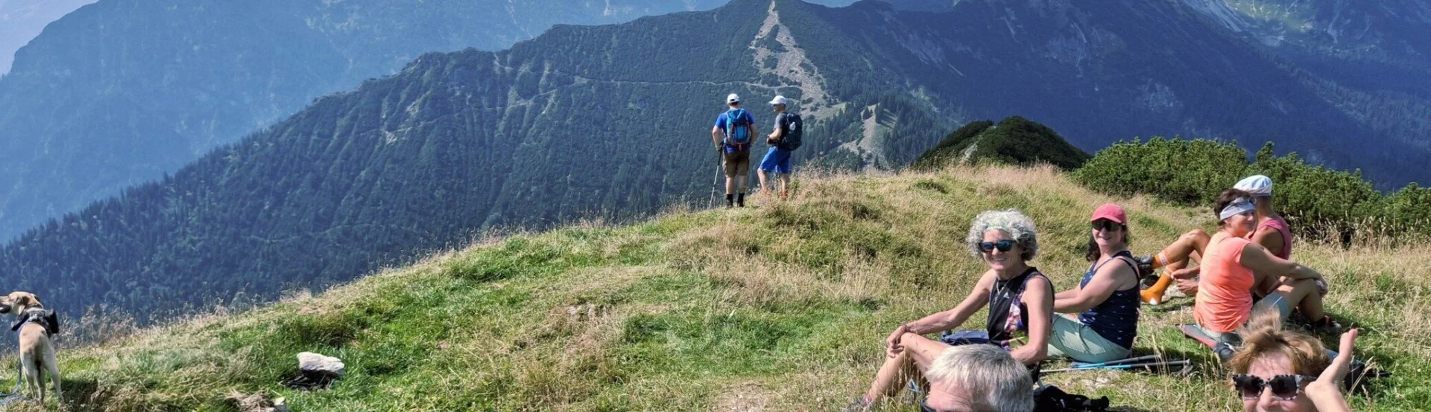 Aussicht während der Pause in die Ammergauer Alpen | © Christiane Frank 