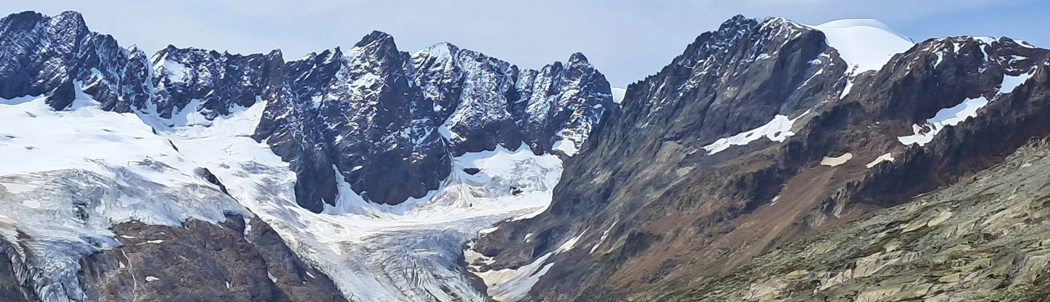 Gletscherblick am Salbit Höhenweg | © Margareta Baumann 