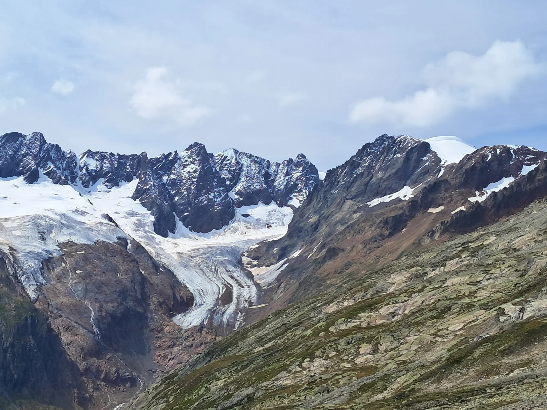 Gletscherblick am Salbit Höhenweg | © Margareta Baumann 