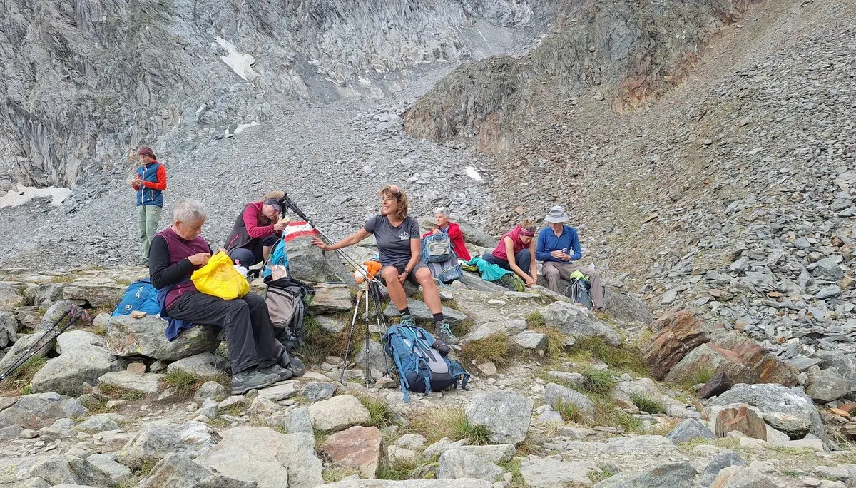 Brotzeitpause beim Wandern | © Dieter Merrath