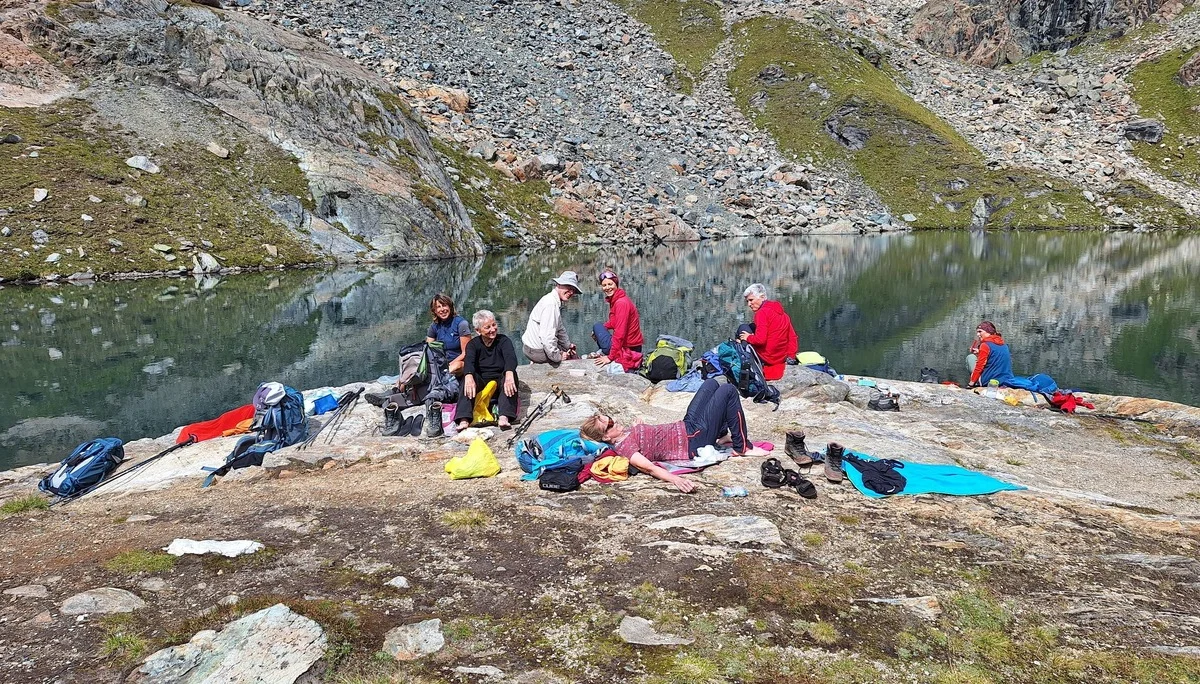 Brotzeitpause beim Wandern | © Dieter Merrath