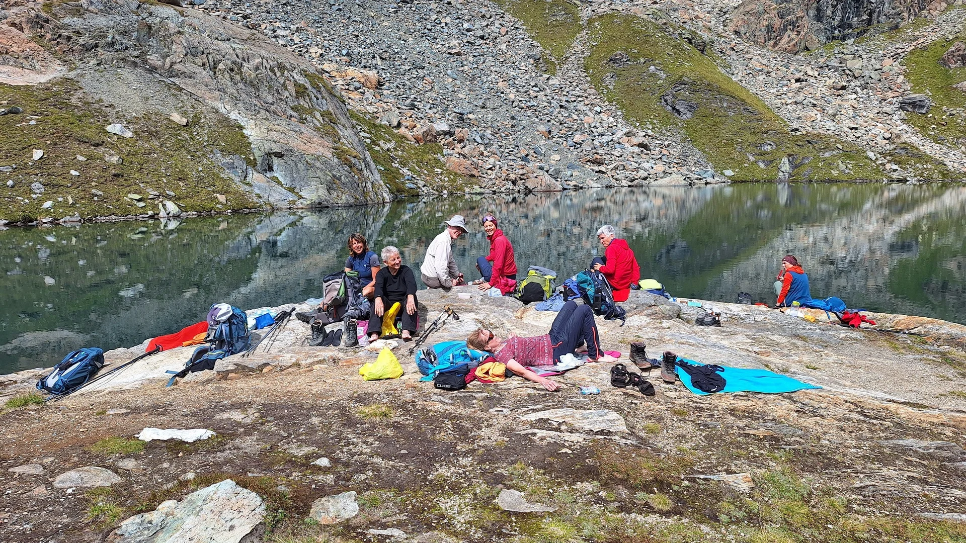 Brotzeitpause beim Wandern | © Dieter Merrath