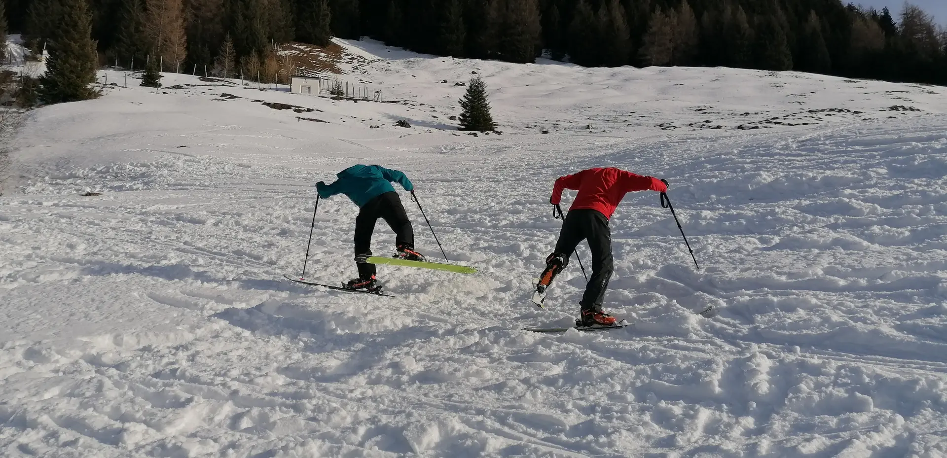 Spitzkehren üben bei den Ausbildungstagen für Skitourengeher | © Thomas Daufratshofer