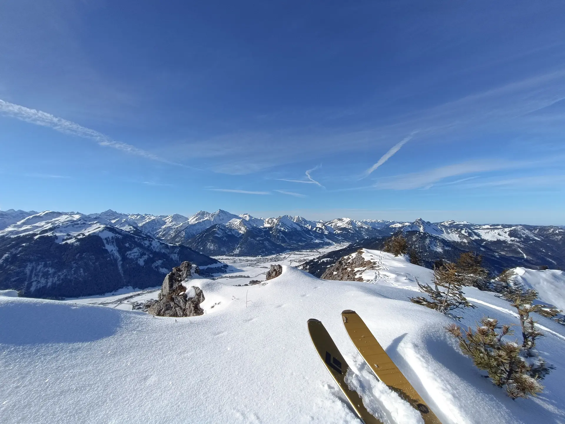 Skitour am Lumberger Grat | © Holger Böck