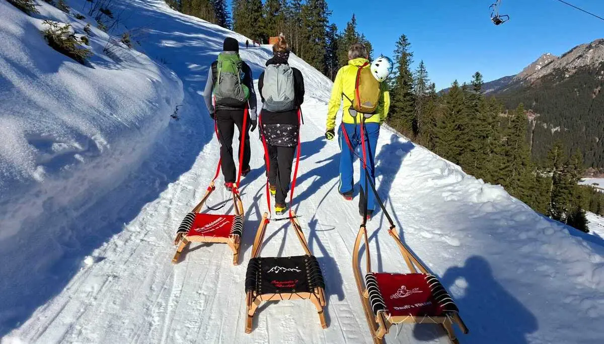 Rodeln für Junge und Junggebliebene | © Thomas Daufratshofer