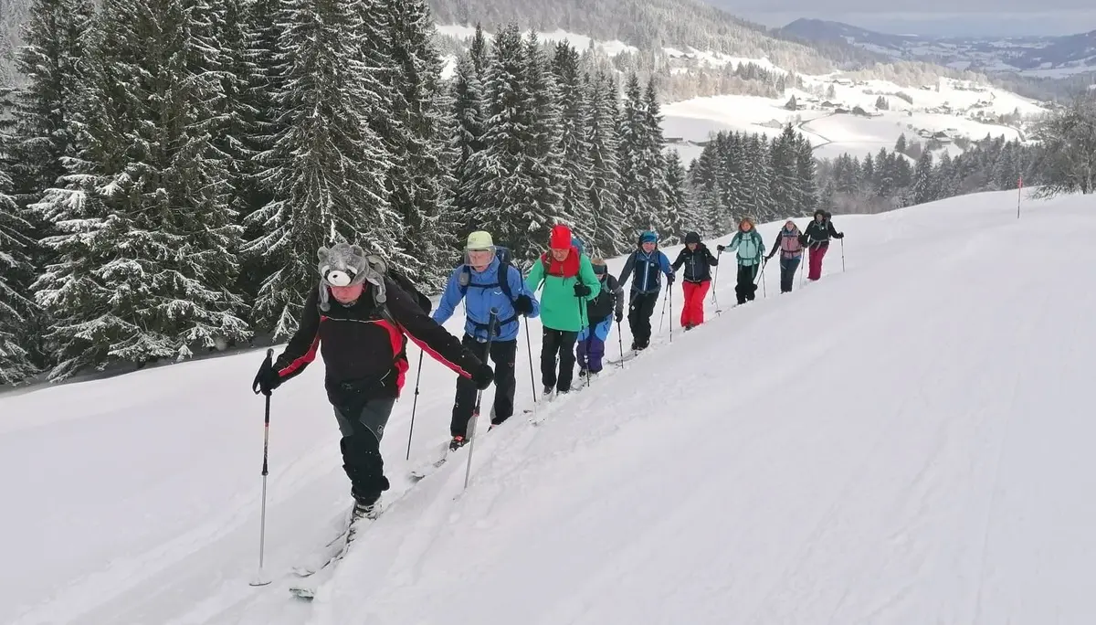 Aufstieg bei der Faschingsskitour | © DAv Allgäu-Immenstadt 
