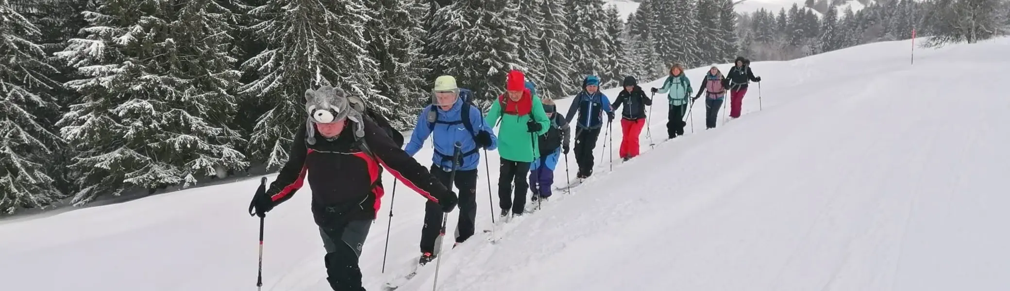Aufstieg bei der Faschingsskitour | © DAv Allgäu-Immenstadt 