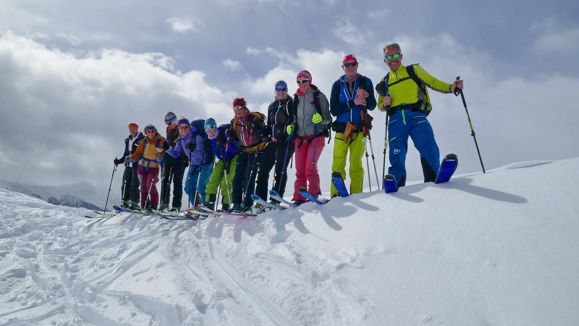Gruppenbild während der Skitourentage im Matschertal  | © DAV Allgäu-Immenstadt 