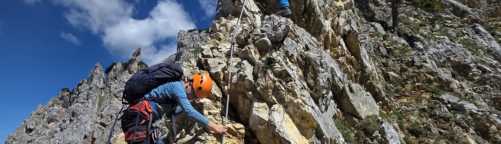 Klettersteig im Fels  | © DAV Allgäu Immenstadt 
