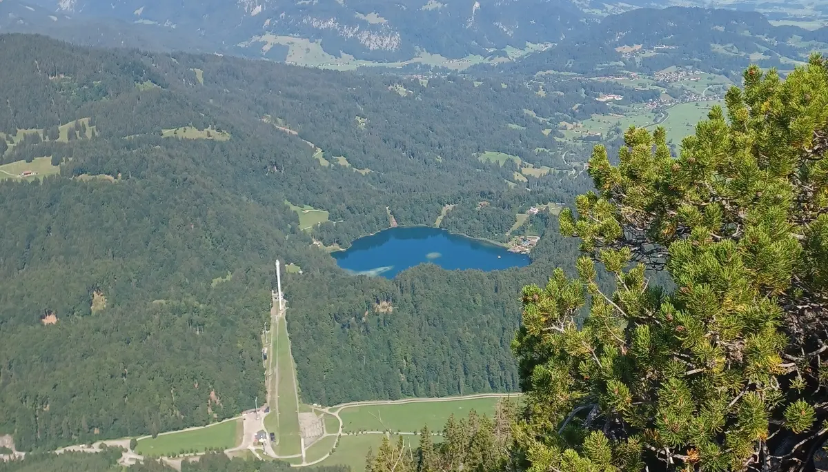 Ausblick auf Wälder und einen See | © DAV Allgäu Immenstadt 