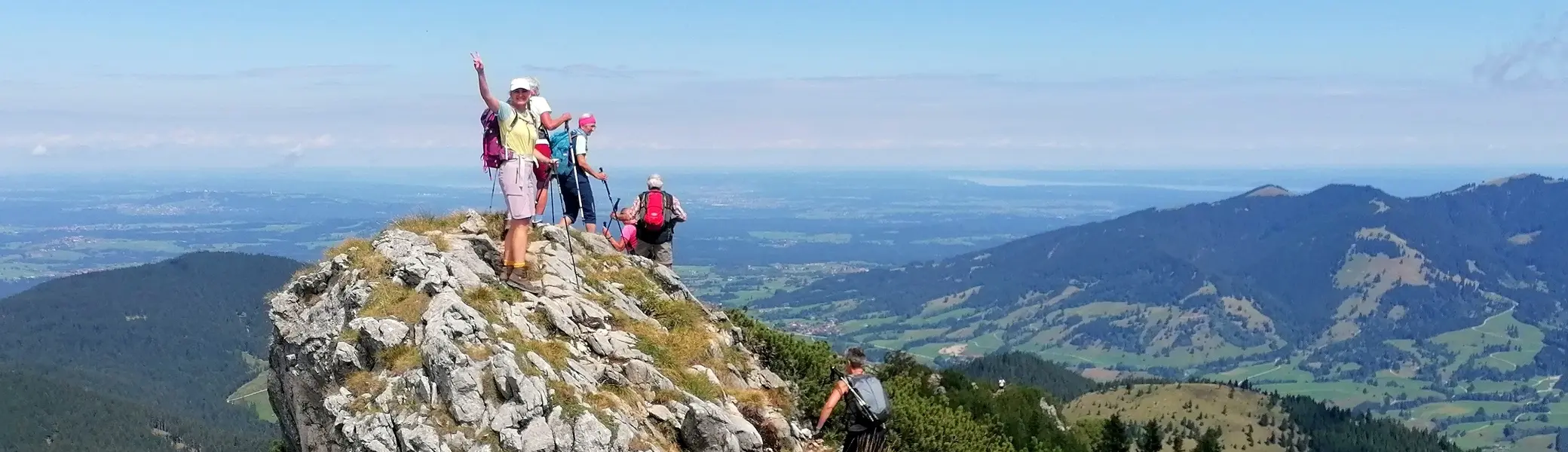 Fels mit Wanderer | © DAV Allgäu Immenstadt 