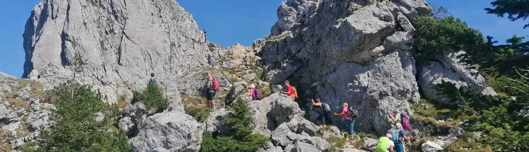 Felsen mit Wanderer  | © DAV Allgäu Immenstadt 