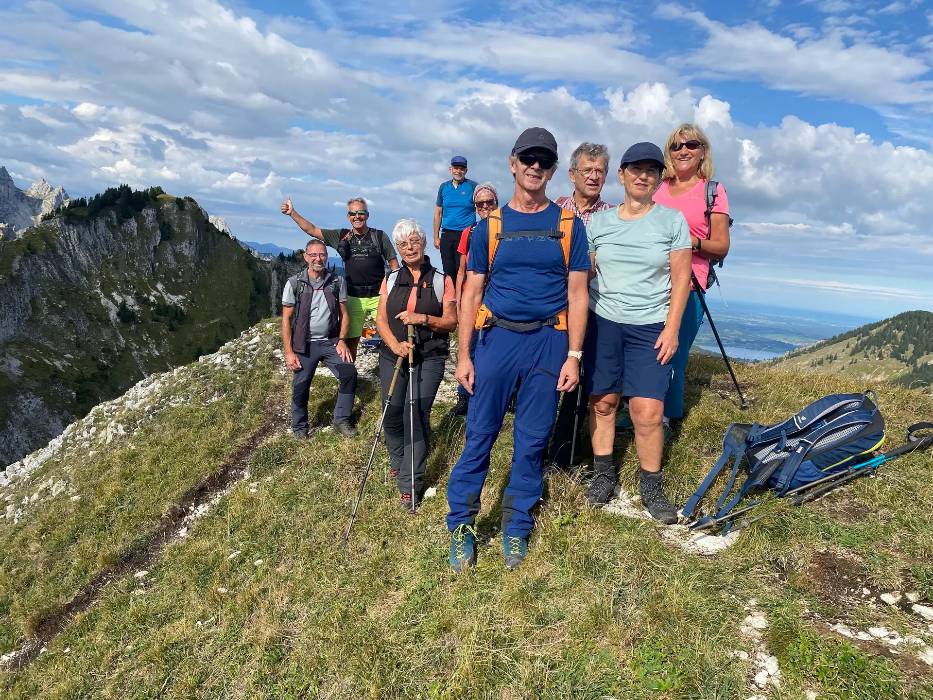 Gruppenbild mit Wanderer  | © DAV Allgäu Immenstadt 
