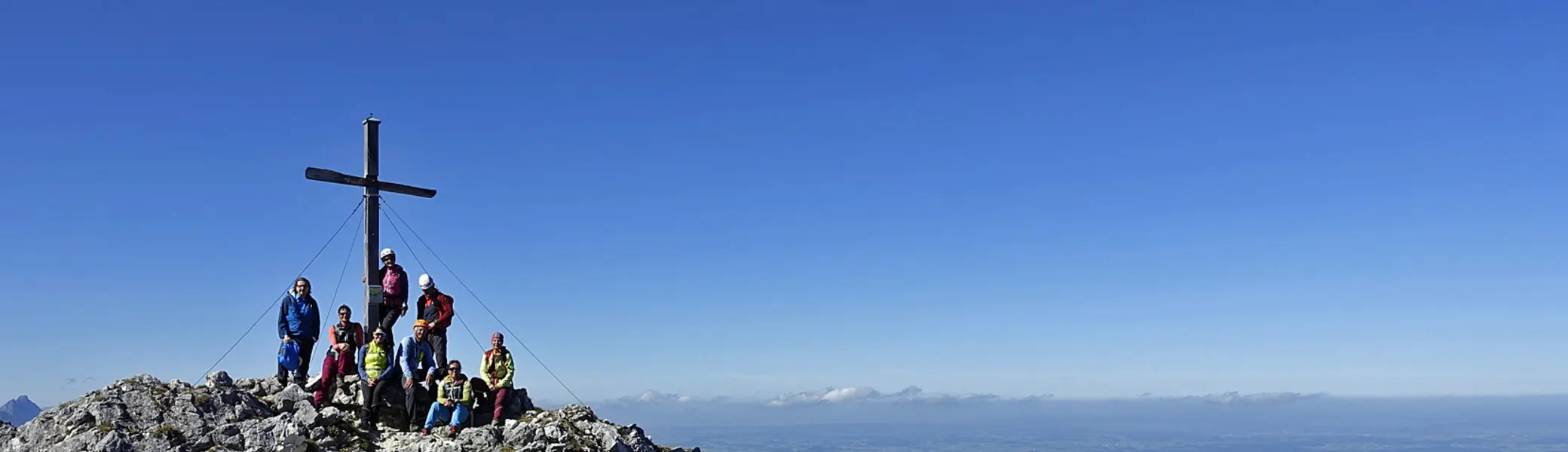 Gipfelbild mit Wanderer | © DAV Allgäu Immenstadt 