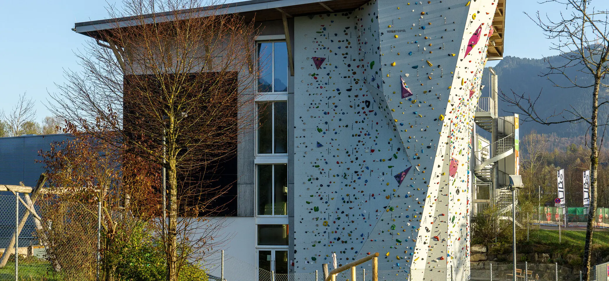 Außenansicht Kletterzentrum Sonthofen | © Anna Eckel 