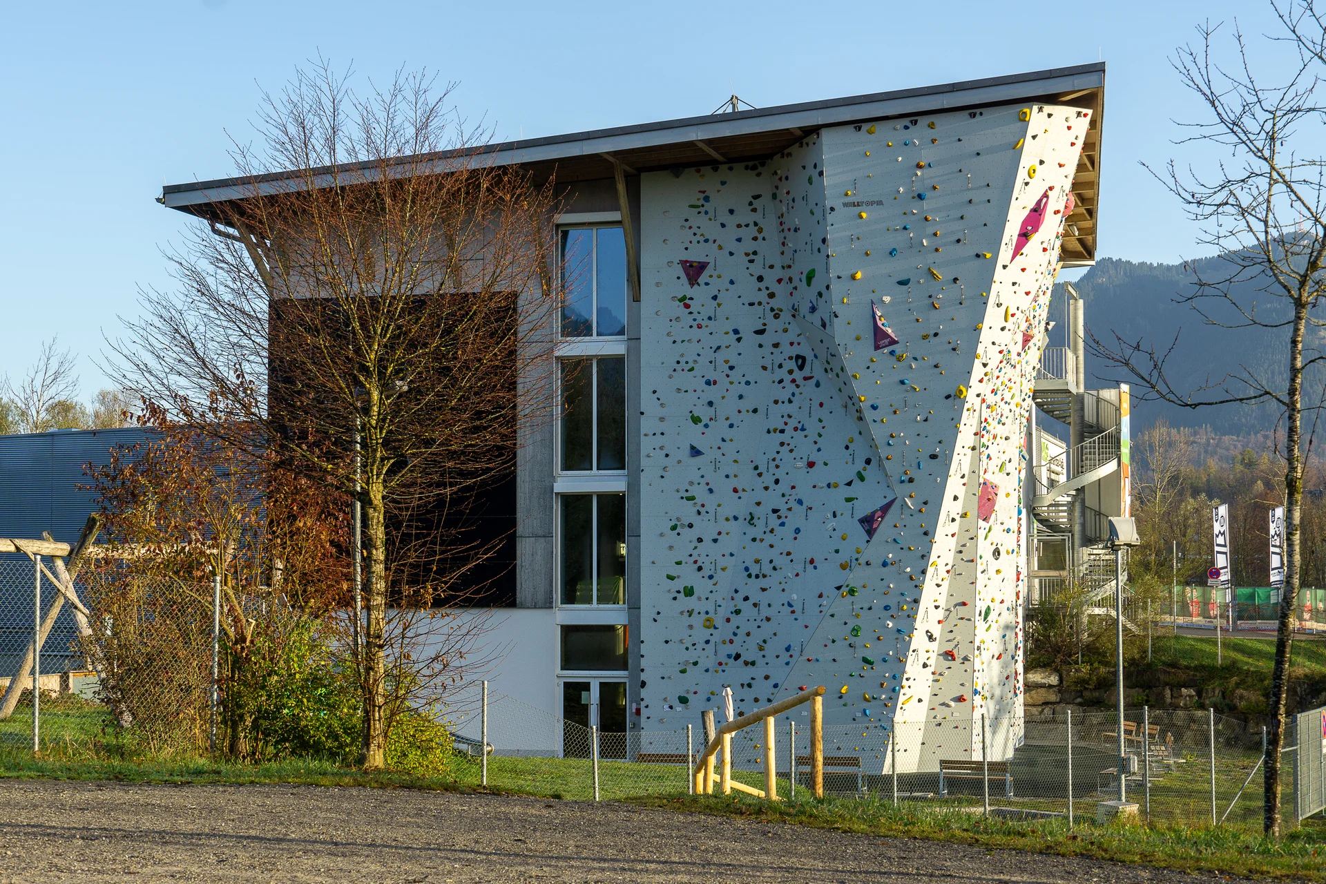 Außenansicht Kletterzentrum Sonthofen | © Anna Eckel 