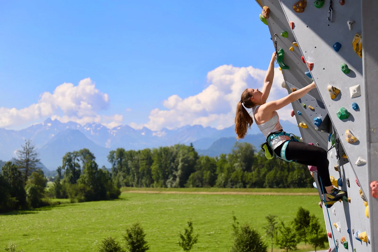 Außenwand Kletterzentrum Sonthofen | © bergparadiese.de, Björn Ahrndt