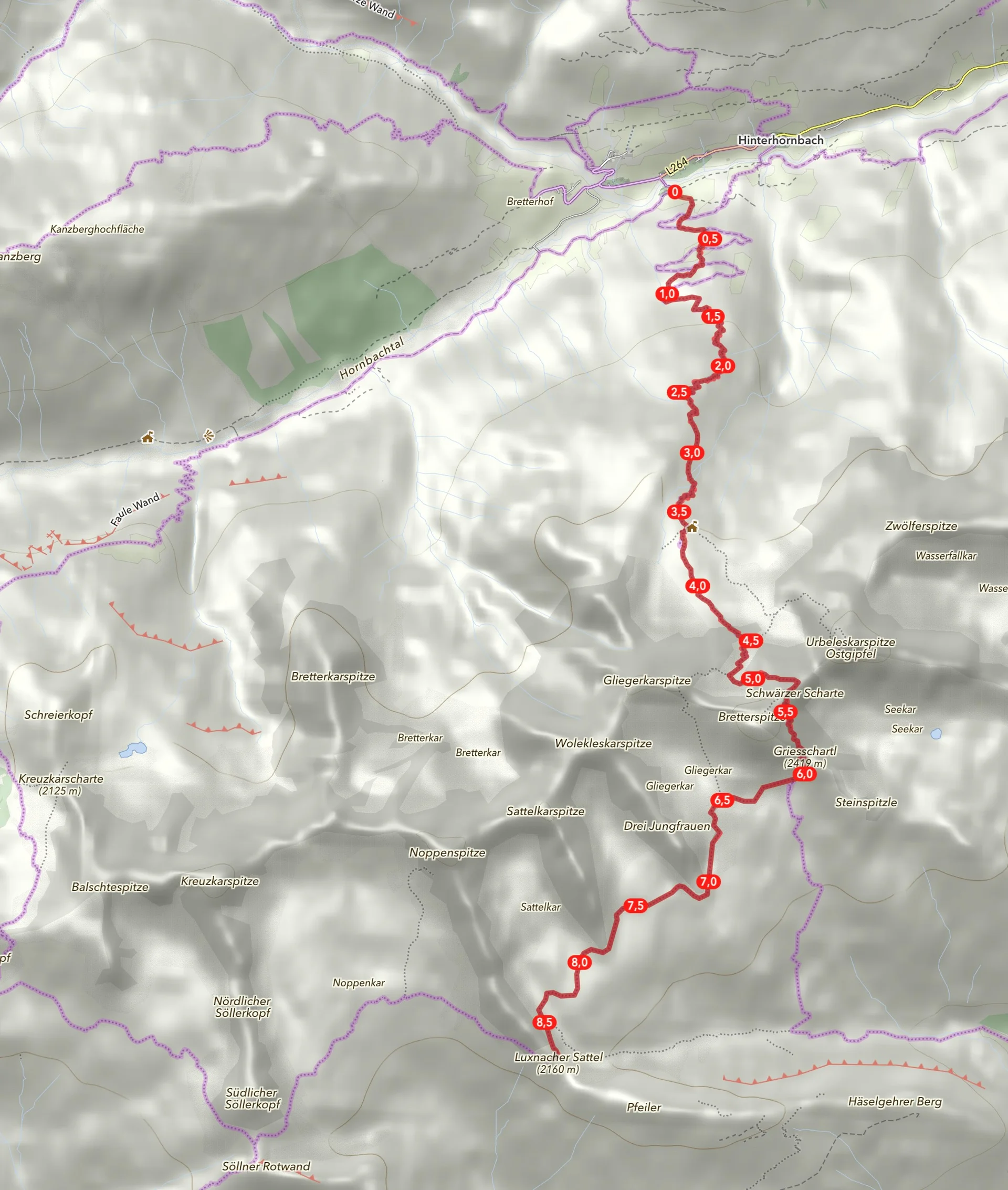Wegegebiet Kaufbeurer Haus - Enzensberger Weg  | © DAV Allgäu-Immenstadt 