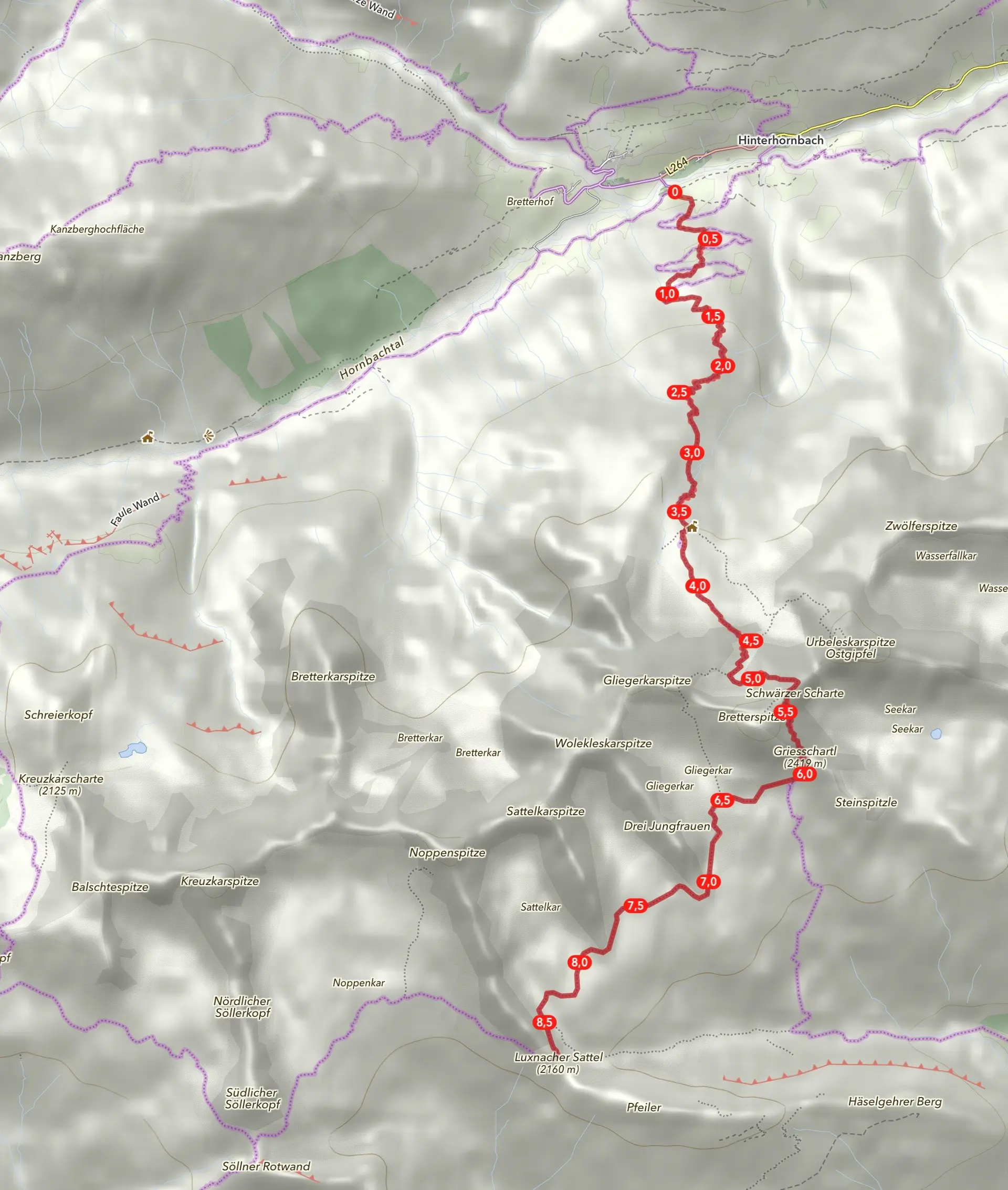 Wegegebiet Kaufbeurer Haus - Enzensberger Weg  | © DAV Allgäu-Immenstadt 