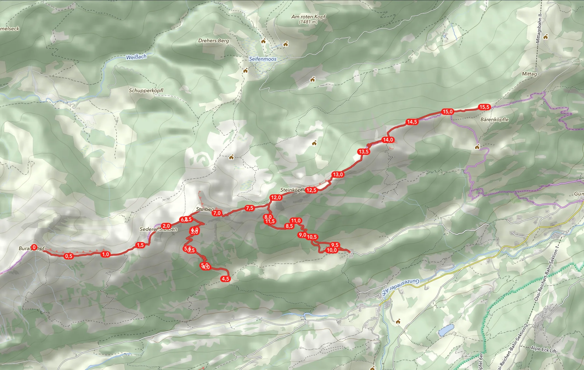 Wegegebiet Nagelfluhkette | © DAV Allgäu-Immenstadt 