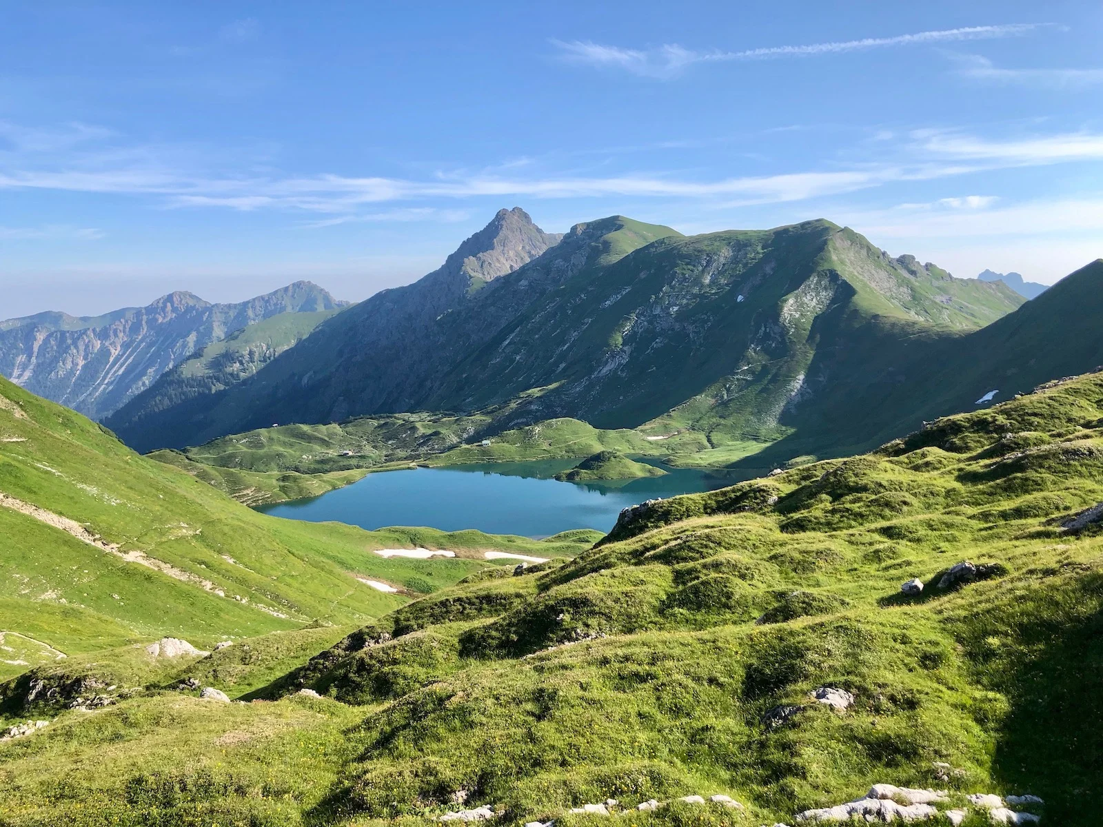 Blick auf den Schrecksee (Etappe 3) | © Bergparadiese.de · Björn Ahrndt